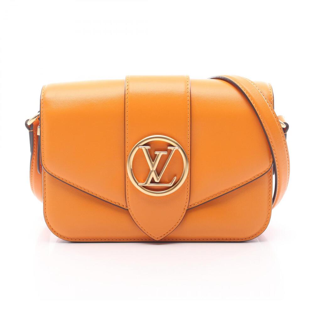 Louis Vuitton LV PONT Neuf Shoulder Bag Leather Calfskin Orange